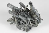 Lustrous, Metallic Stibnite Crystal Spray - China #175830-1